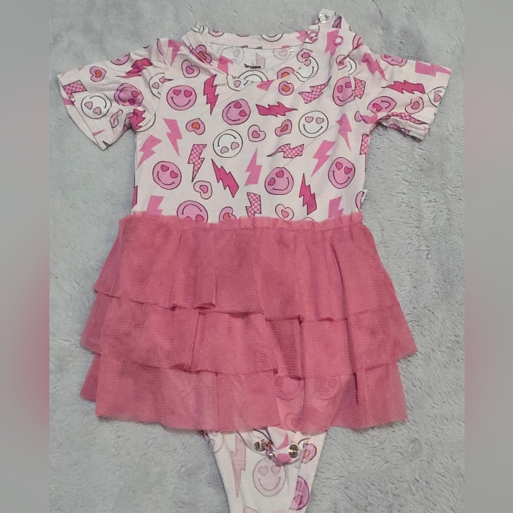 6-12mos Dream Big Little Co. Tutu Bodysuit